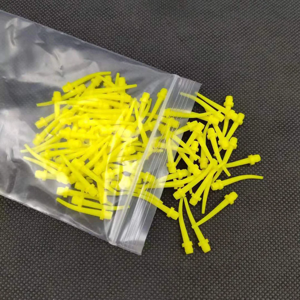 Tape Gun Dispenser - 100Pcs/pack Dental Mixing Nozzle Tips Disposable