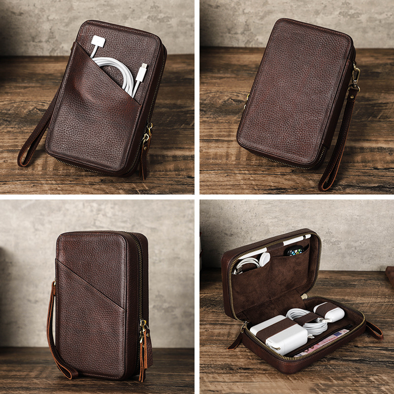 Vintage Brown Genuine Cowhide  - огляд і ціна Office Tech Bag
