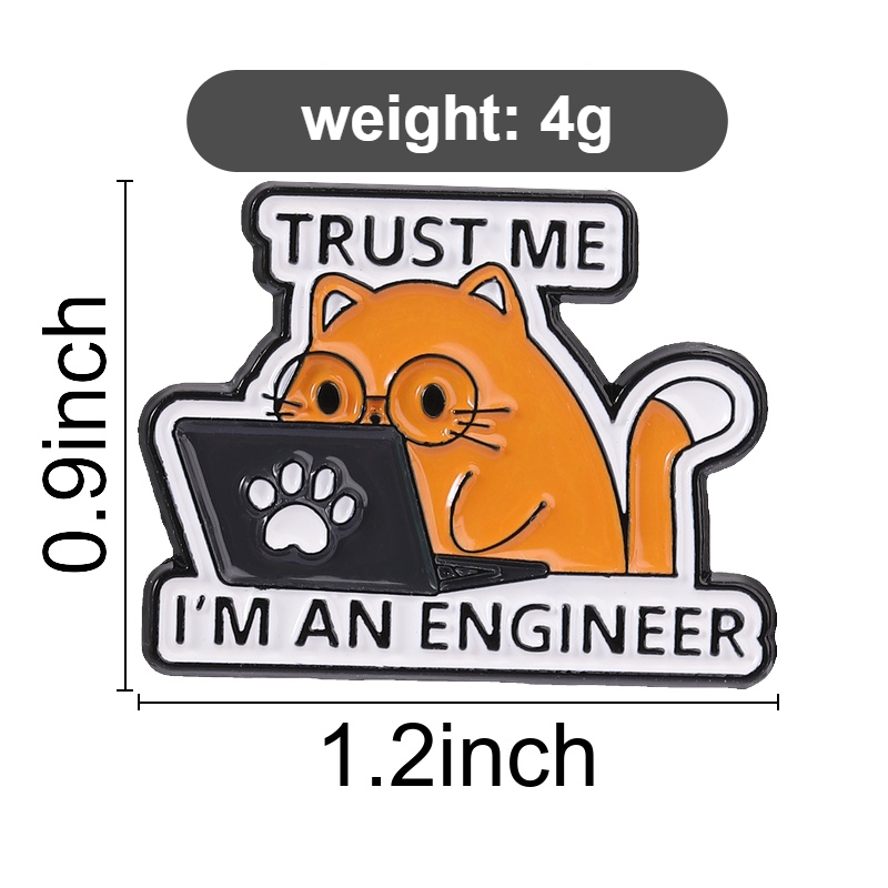 Engineer Cat Lapel Pin Trust M - огляд і ціна Office Tech Software