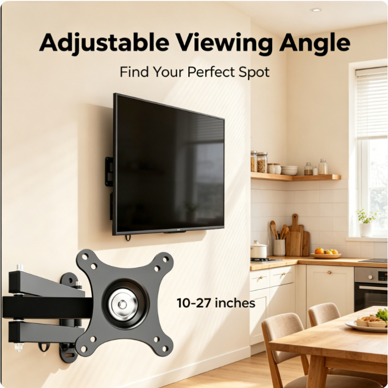 10-27 Inch Universal TV Wall M - огляд і ціна Flat Panel Mount Tilt