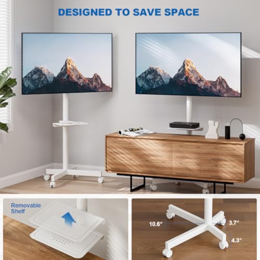 Mobile TV Stand for 23-65 Inch - огляд і ціна Flat Panel Mount Tilt