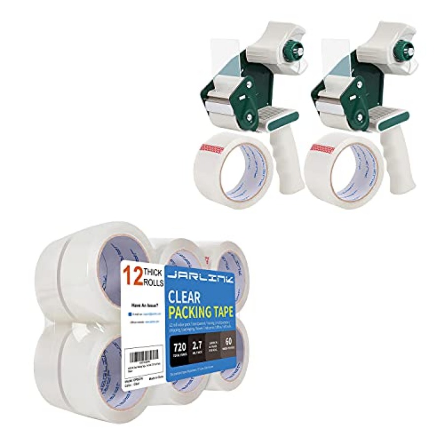 Clear Packing Tape 12 Rolls Bu - огляд і ціна Tape Gun Dispenser