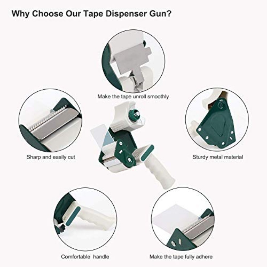 Clear Packing Tape 12 Rolls Bu - огляд і ціна Tape Gun Dispenser