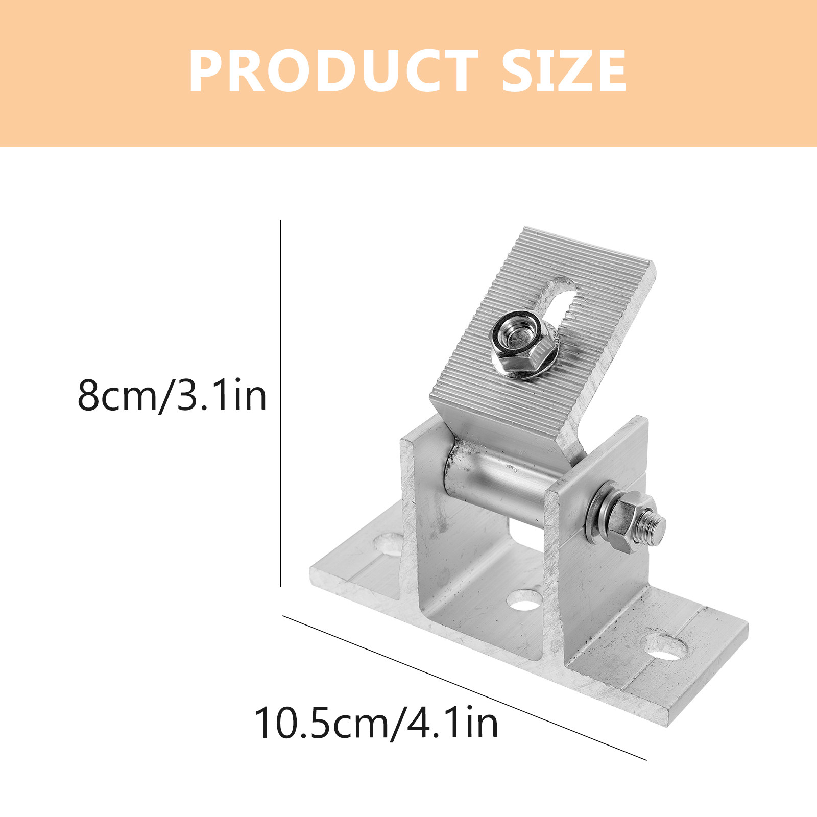 4Pcs Aluminum Alloy Solar Pane - огляд і ціна Flat Panel Mount Tilt
