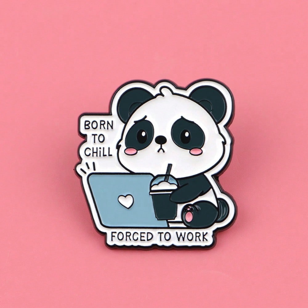 Fun Panda & Laptop Enamel Badg - огляд і ціна Office Tech Bag
