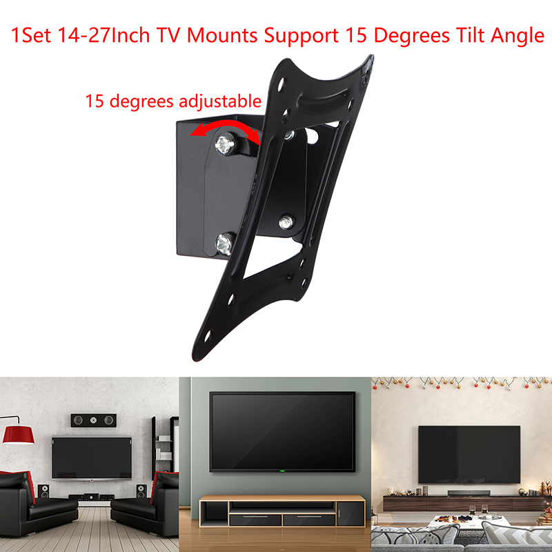 [E] 1Set 14-27Inch TV Mounts L - огляд і ціна Flat Panel Mount Tilt