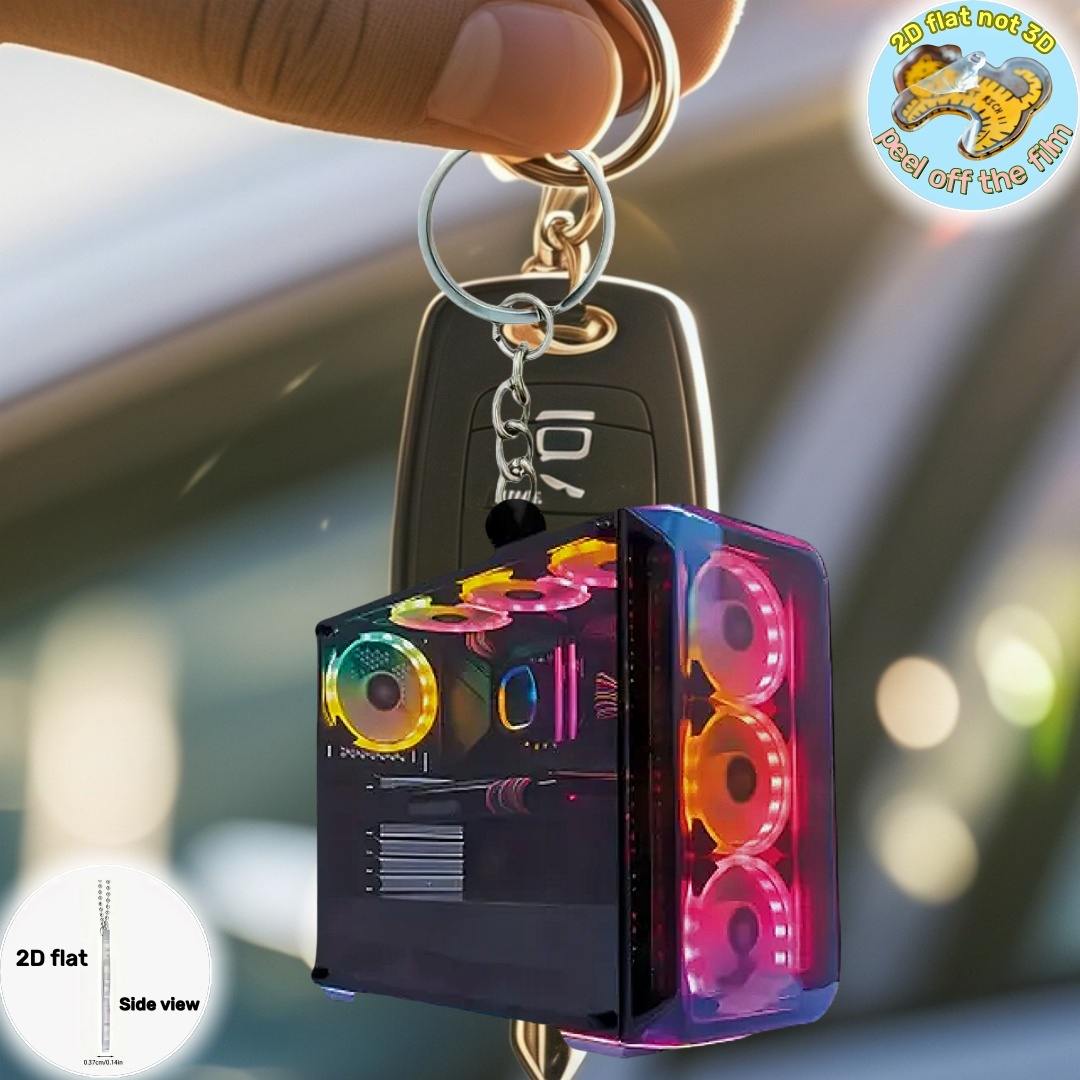 RGB Computer Host Keychain,2D  - огляд і ціна Office Tech Bag