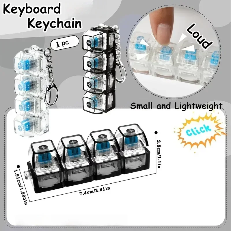 1pcs LED Keyboard Keycap Stres - огляд і ціна Office Tech And Gadgets