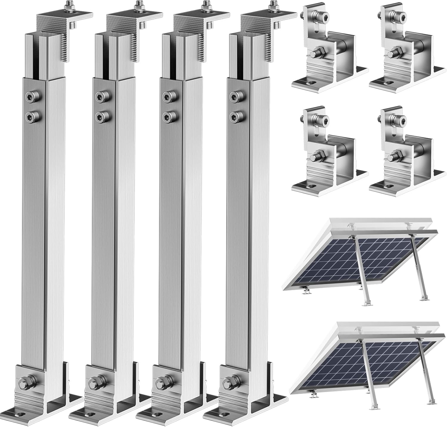 2 Set Adjustable Solar Panel T - огляд і ціна Flat Panel Mount Tilt