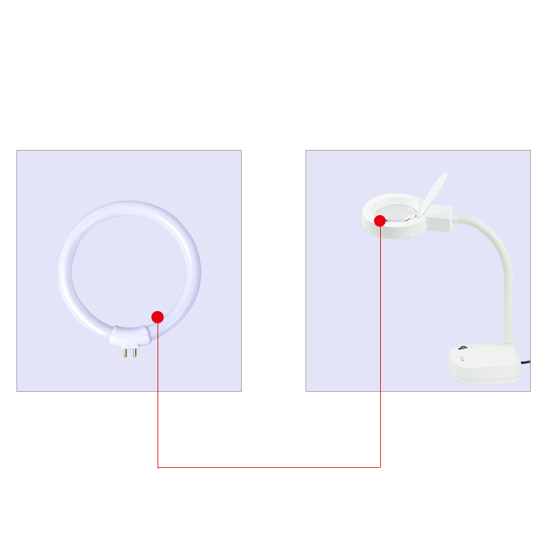 White Small Desk Lamps Bulb Fl - огляд і ціна Ring Light Desk Small