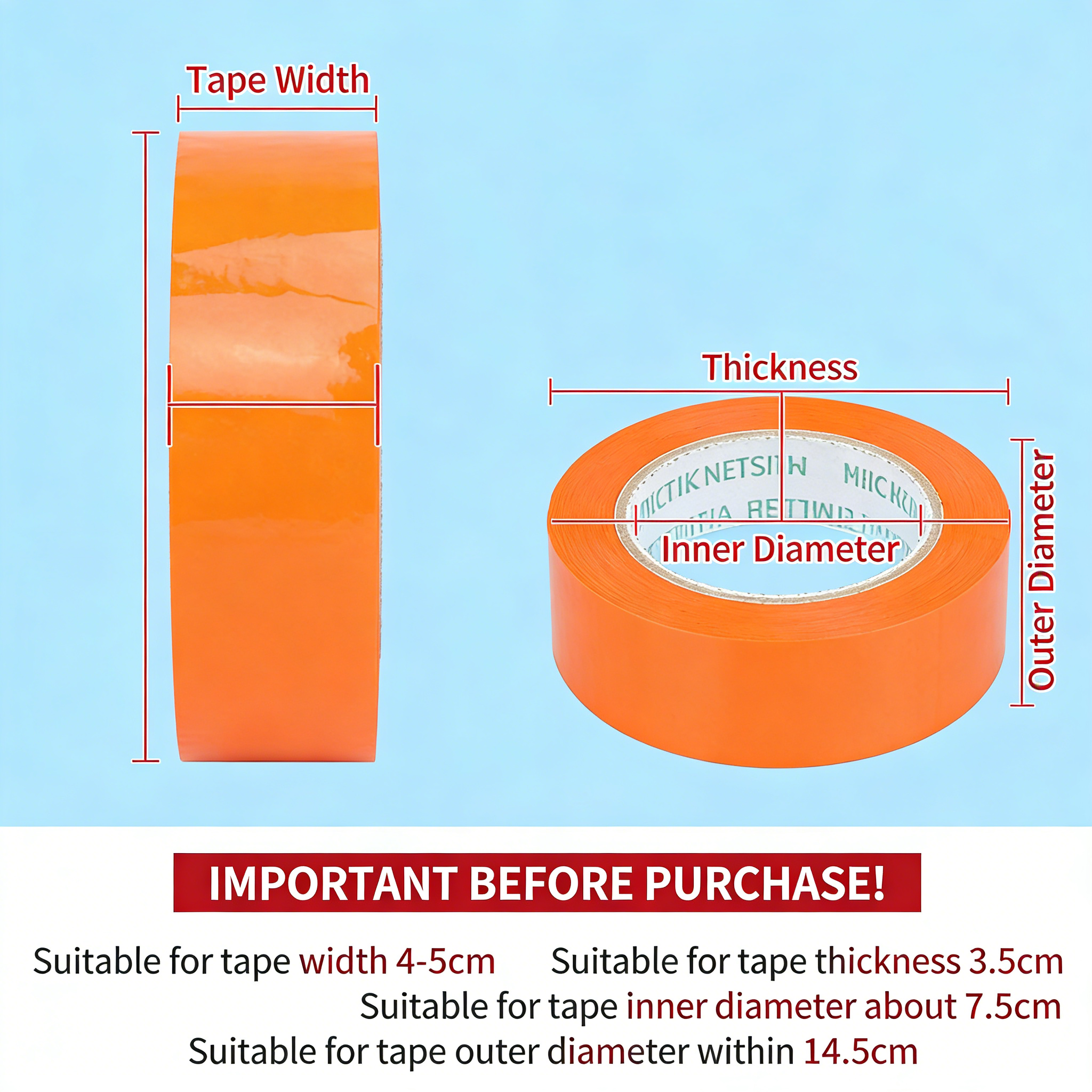 5cm Width Tape Dispenser Heavy - огляд і ціна Tape Gun Dispenser