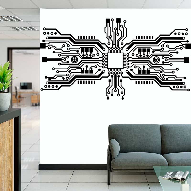 Circuit Board Chip Wall Sticke - огляд і ціна Office Tech Software